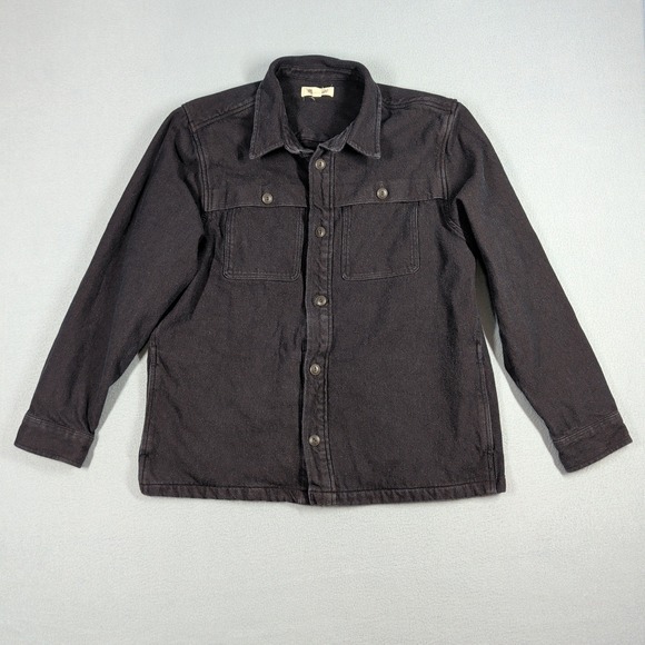 Madewell Other - Madewell Workwear Shirt Mens Large Black Denim Chore Jacket Cotton Twill Shacket